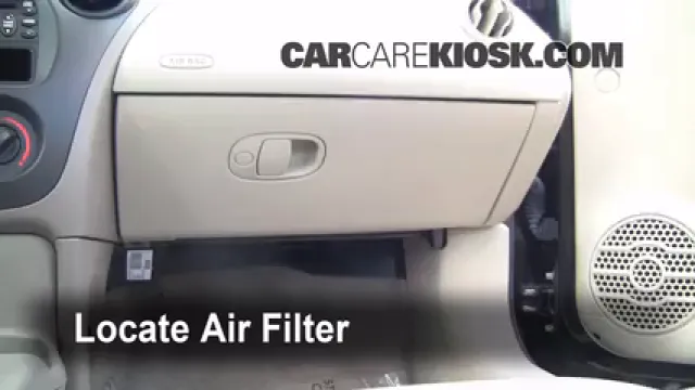 2003 Saturn Ion-2 2.2L 4 Cyl. Sedan Filtro de aire (interior) Cambio
